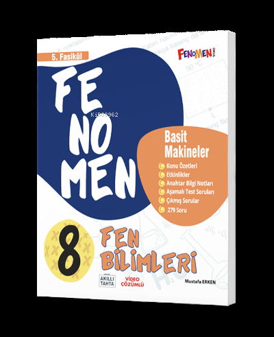 Fenomen 8. Sınıf Fen Bilimleri 5. Fasikül Basit Makineler Fenomen Kitap