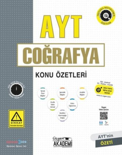 Üçgen Akademi AYT Coğrafya Konu Özetleri 2023