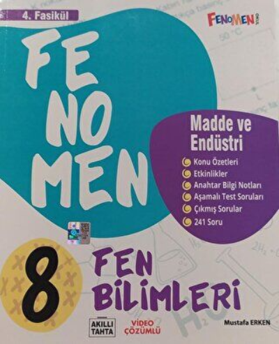 Fenomen 8. Sınıf Fen Bilimleri 4. Fasikül Madde ve Endüstri Fenomen Kitap
