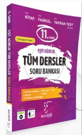 Karekök 11.Sınıf Tüm Dersler Soru Bankası Eşit Ağırlık 2024-2025