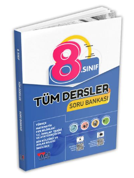  Açı 8 Sınıf Tüm Dersler Soru Bankası | AÇI YAYINLARI | 9786254042980 | 