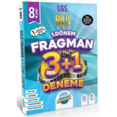  Ünlüler Karması 8 Sınıf LGS Tüm Dersler 1 Dönem Fragman 3+1 Deneme Gold Serisi | Ünlüler Karması Yayınları | 9786057394675 | 