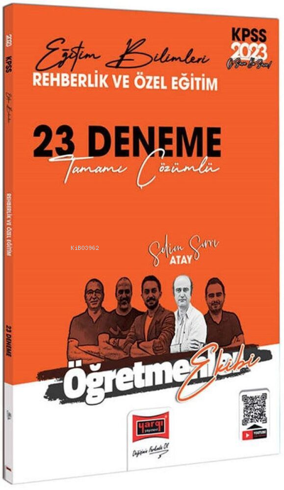 Yargı 2023 KPSS Eğitim Bilimleri Öğretmenler Ekibi Rehberlik ve Özel Eğitim Tamamı Çözümlü 23 Deneme Sınavı Yargı Yayınları