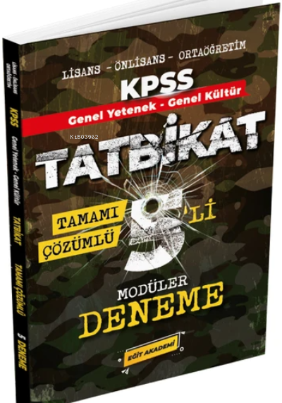 Mehmet Eğit 2022 KPSS GYGK Tatbikat Çözümlü 5 Deneme (Lisans-Önlisans-Ortaöğretim)