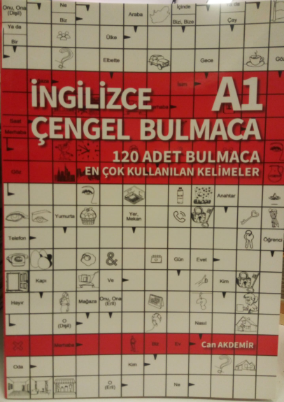 İngilizce Çengel Bulmaca A1 Seviye 120 Adet Bulmaca En Çok kullanılan Kelimeler
