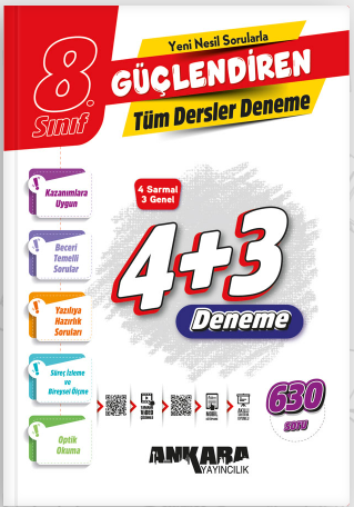 Ankara 8. Sınıf Güçlendiren Tüm Dersler Denemeler