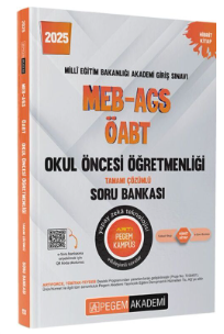 Pegem 2025 MEB AGS ÖABT Okul Öncesi Öğretmenliği Tamamı Çözümlü Soru Bankası