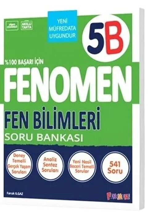  FENOMEN 5SINIF FEN BİLİMLERİ (B) SORU BANKASI FENOMEN 5SINIF FEN BİLİMLERİ (B) SORU BANKASI (9786256295322) | GENEL | 9786256295322 | 