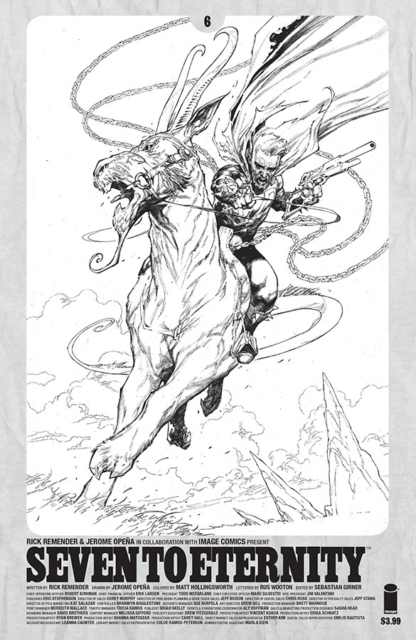  SEVEN TO ETERNITY (2016) @6 SPAWN MONTH B&W VARIANT | IMAGE | 70985302225100641 | 