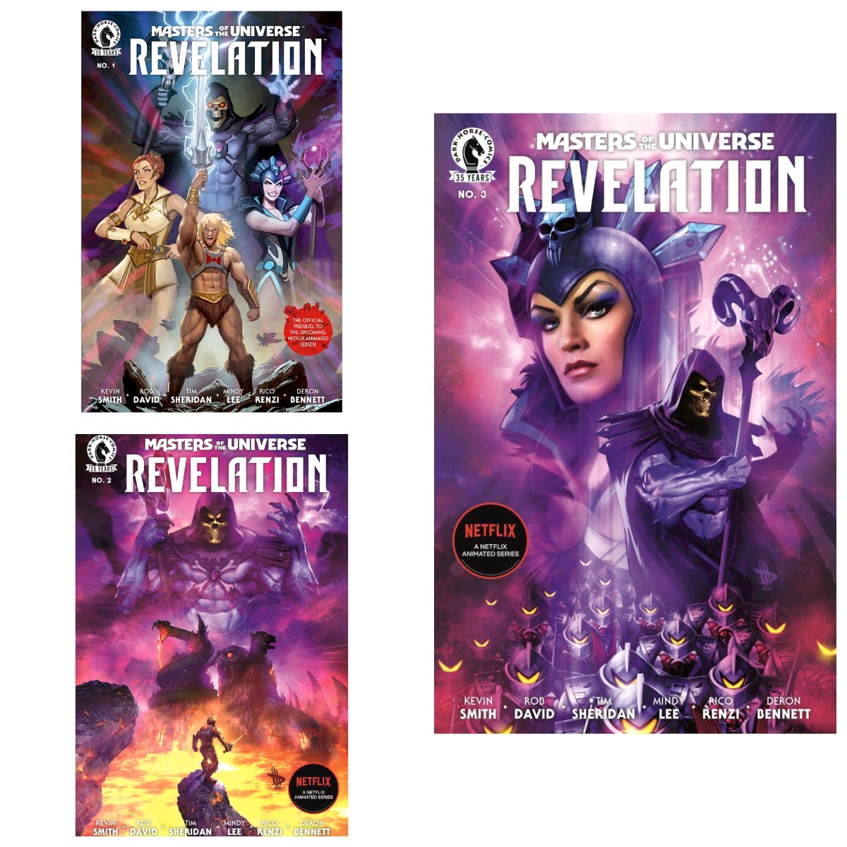 MASTERS OF THE UNIVERSE REVELATION #1-3 SET