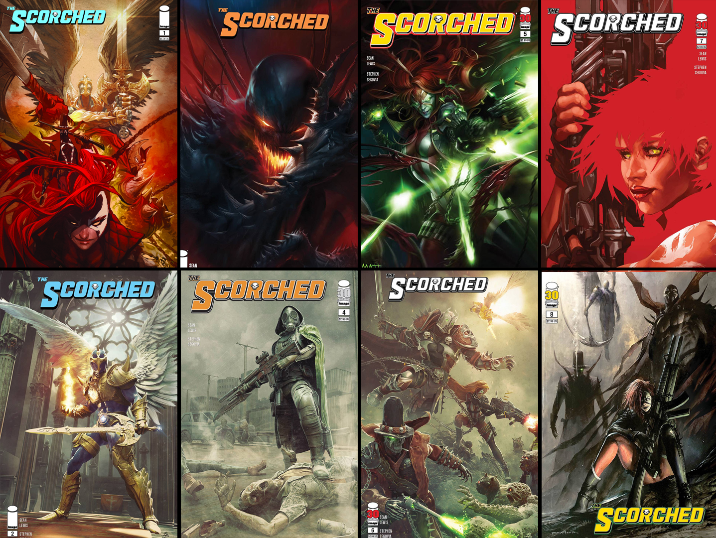 SPAWN SCORCHED #1-8 SET