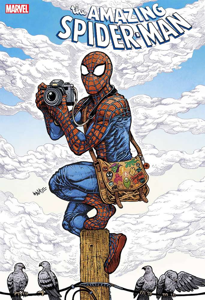  APR220799 | AMAZING SPIDER MAN @6 WOLF VARIANT | MARVEL  