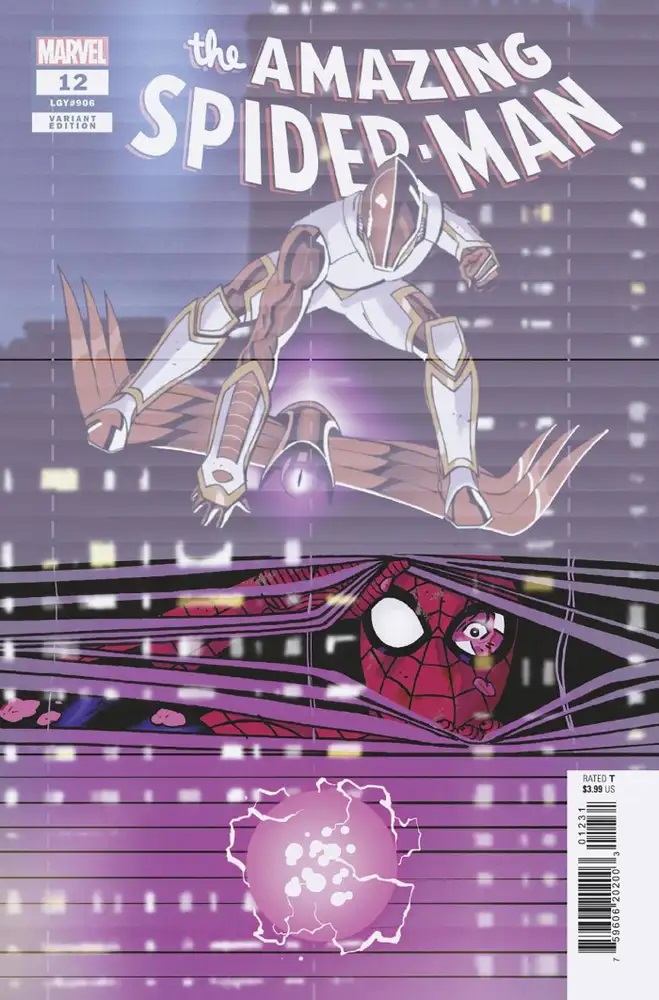 AUG220835 | AMAZING SPIDER MAN @12 REILLY WINDOW SHADES VARIANT | MARVEL
