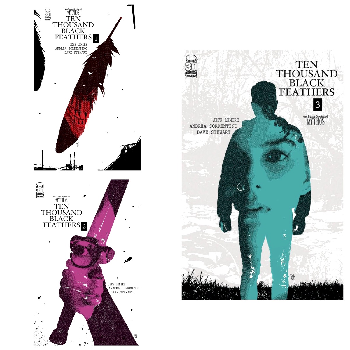 BONE ORCHARD BLACK FEATHERS #1-3 SET