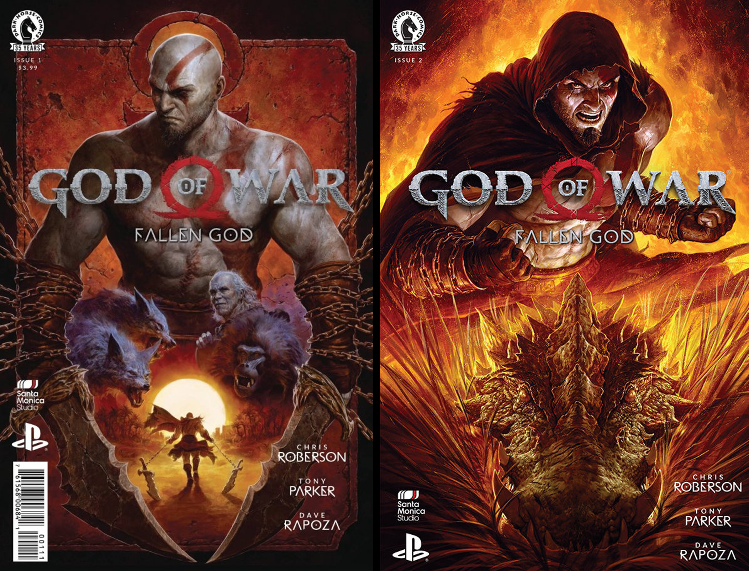  GOD OF WAR FALLEN GOD @12 SET | DARK HORSE | 3990000057975 | 