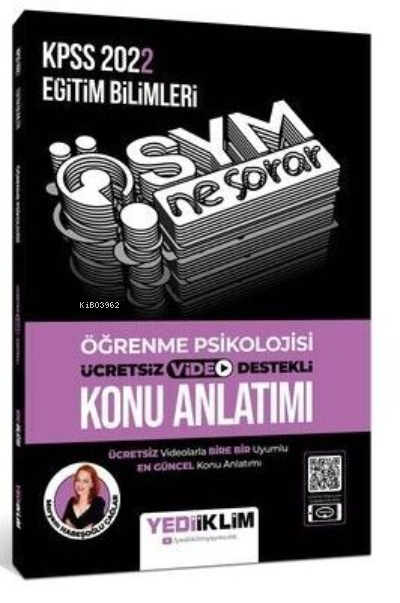  2022 Kpss EBÖsym Ne Sorar Öğrenme PsiVidDestKonu Anl | Kolektif | Yediiklim Yayıncılık | 9786052899038 | 