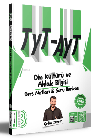 Benim Hocam 2024 TYT AYT Din Kültürü ve Ahlak Bilgisi Video Destekli Konu Anlatımı ve Tamamı Video Çözümlü Soru Bankası
