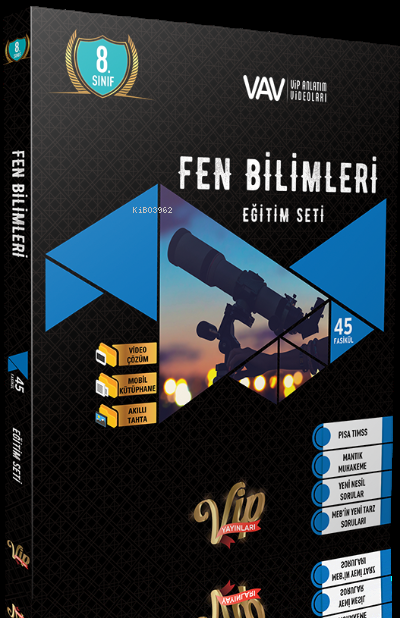  Vip 8Sınıf Fen Bilimleri Eğitim Seti | Kolektif | Vip Yayınları (Hazırlık) | 9786057752130 | 