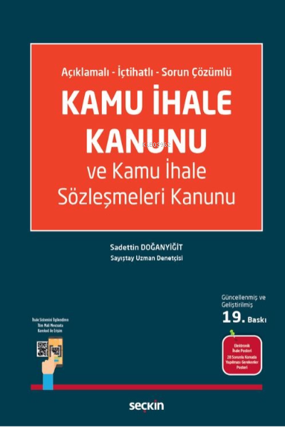  Kamu İhale Kanunu ve Kamu İhale Sözleşmeleri Kanunu (Ciltli) | Sadettin Doğanyiğit | Seçkin Yayıncılık | 9789750277610 | 