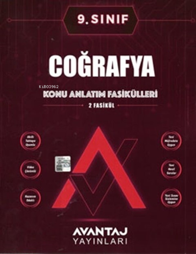 Avantaj Yayınları 9.Sınıf Coğrafya Konu Anlatım Fasikülleri