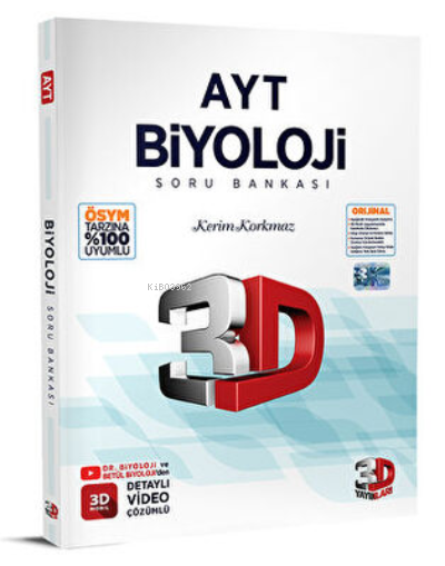 3D Yayınları AYT Biyoloji Soru Bankası