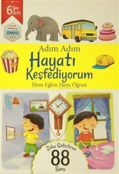 Yaratıcı ve Eleştirel Düşünme Becerisini Geliştiren 6 Yaş 88 Soru - Dikkat Geliştiren Zeka Kitabı