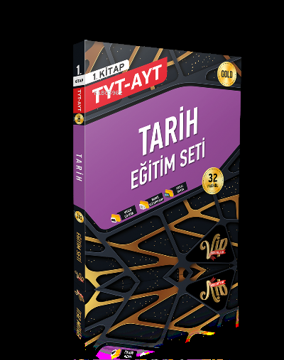  Vip Tyt Ayt Tarih Eğitim Seti 1 Kitap (Gold) | Kolektif | Vip Yayınları (Hazırlık) | 9786258134582 | 