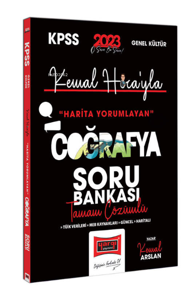  2023 KPSS Kemal Hocayla Harita Yorumlayan Coğrafya Tamamı Çözümlü Soru Bankası | Kemal Arslan | Yargı Yayınevi | 9786254213151 | 