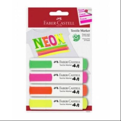  Faber Castell Tekstil Markörü Neon 4lü | Faber Castell | 4005401595915 | 