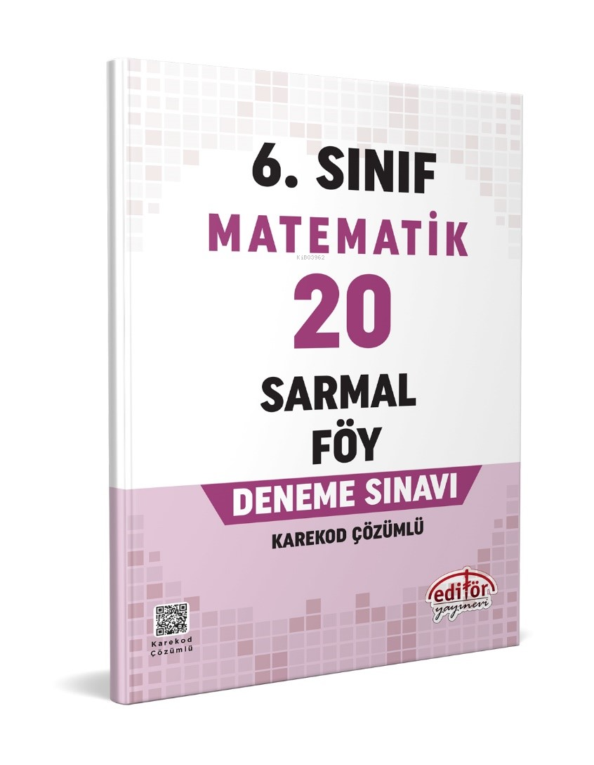  6 Sınıf Matematik 20 Sarmal Föy Deneme Sınavı | 6 Sınıf Matematik 20 Sarmal Föy Deneme Sınavı | Kolektif | Turgut Meşe | Editör Yayınevi | 9786052805800 