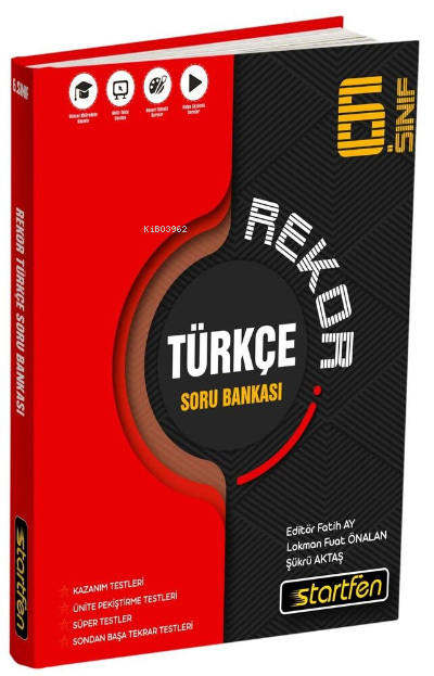  6 Sınıf Türkçe Rekor Soru Bankası | 6 Sınıf Türkçe Rekor Soru Bankası | Kolektif | Startfen | 9786258448573 