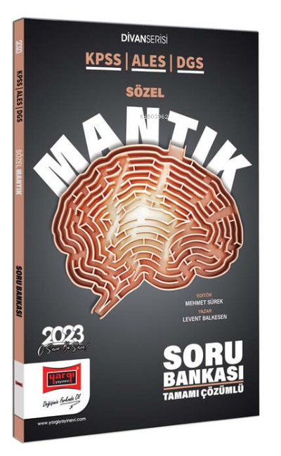  2023 KPSS Divanı Sözel Mantık Tamamı Çözümlü Soru Bankası | 2023 KPSS Divanı Sözel Mantık Tamamı Çözümlü Soru Bankası | Levent Balkesen | Yargı Yayınevi | 9786254214400 