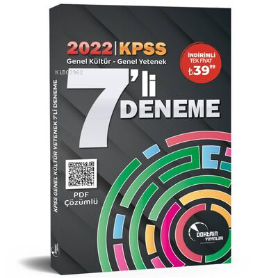 2022 KPSS Genel Kültür Genel Yetenek 7'li Deneme Sınavı Doktrin Yayınları