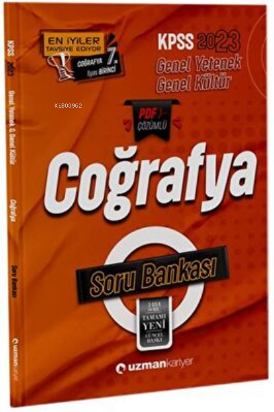  2023 Kpss Gkgy Soru Bankası Coğrafya | 2023 Kpss Gkgy Soru Bankası Coğrafya | Zehra Bal | Uzman Kariyer Yayınları (Hazırlık) | 9786258463569 