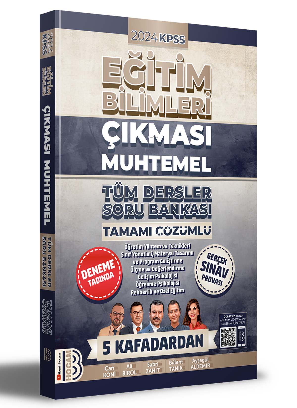 Benim Hocam 2024 KPSS Eğitim Bilimleri Çıkması Muhtemel Tüm Dersler Tamamı Çözümlü Soru Bankası