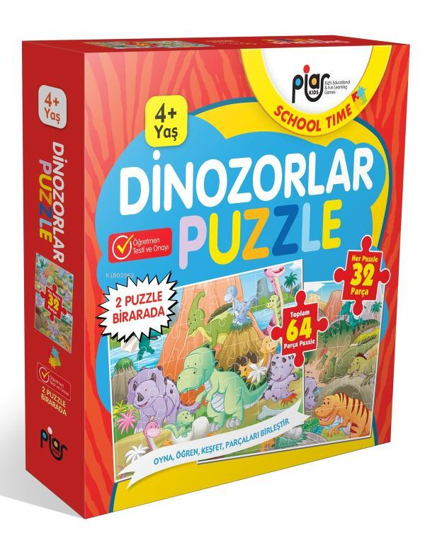  Dinozorlar Puzzle 64 Parça Puzzle 2 Puzzle Bir Arada 4+ Yaş | Dinozorlar Puzzle 64 Parça Puzzle 2 Puzzle Bir Arada 4+ Yaş | Kolektif | Piar Yayınevi | 8682974923824 