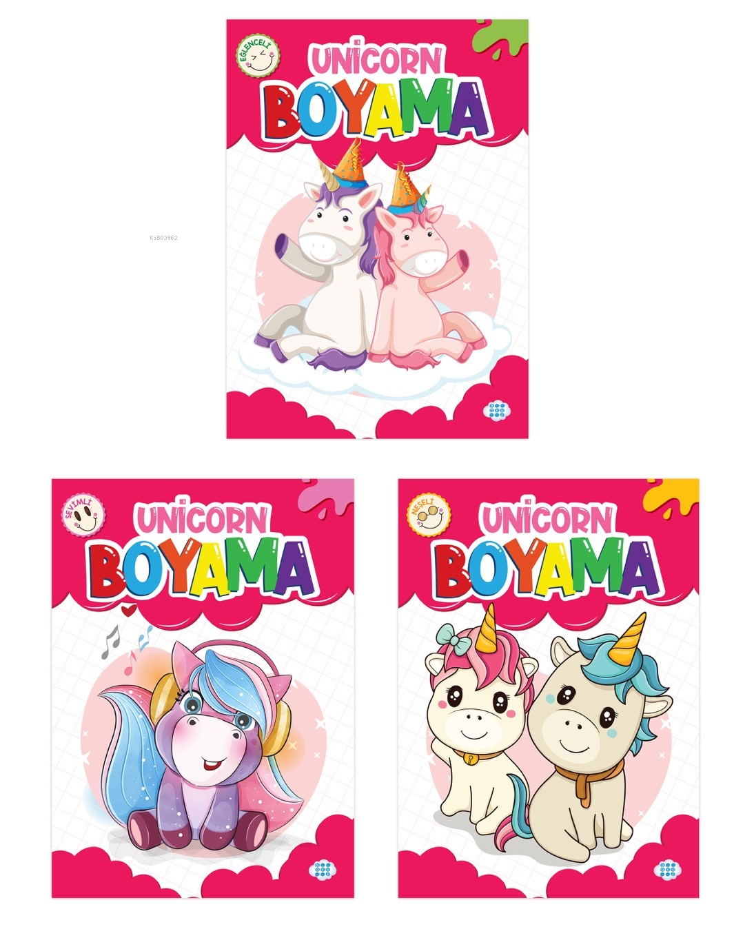 Unicorn Boyama Seti (3 Kitap Takım)