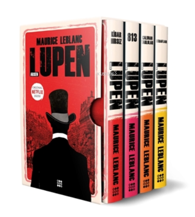 Arsen Lüpen-kutulu Kırmızı Set (4 Kitap Takım)