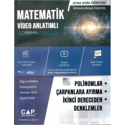  Üniv Haz Matematik Ka Sb PoliÇrAyr2Den 2022 | Kolektif | Çap Yayınları (Bayilik) | 9786257732864 | 