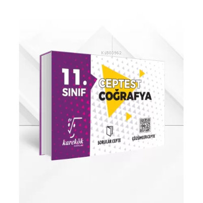 11.Sınıf Cep Test Coğrafya