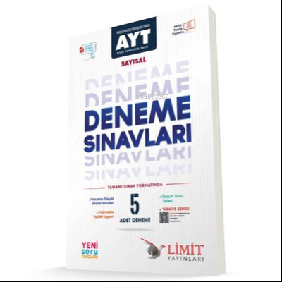 Limit Ayt Sayısal 5'Li Deneme Seti