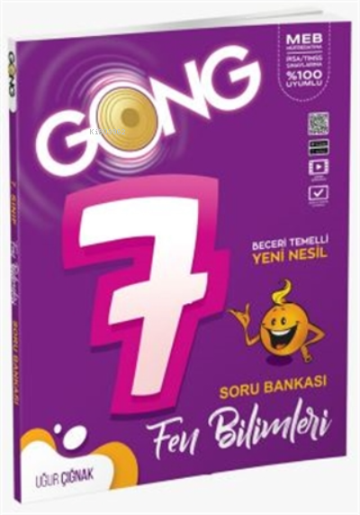  GONG 7Fen Bilimleri Soru Bankası | Uğur Çığnak | Eğiten Kitap | 9786257083621 | 