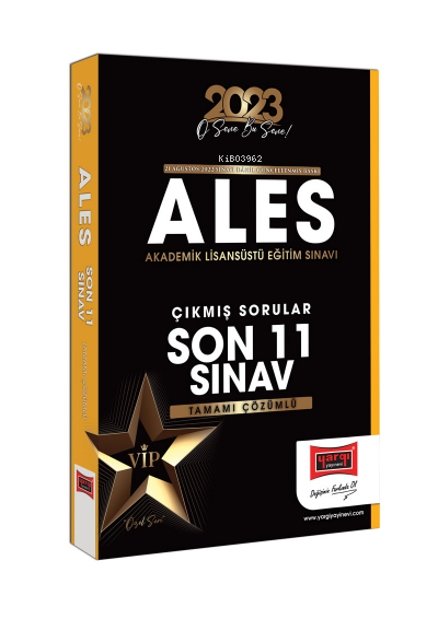  2023 ALES Tamamı Çözümlü Çıkmış Sınav Soruları Son 11 Sınav | 2023 ALES Tamamı Çözümlü Çıkmış Sınav Soruları Son 11 Sınav | Kolektif | Yargı Yayınevi | 9786254211119 