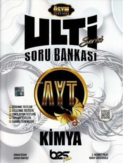  Bes Ulti Yks Ayt Soru Bankası Kimya 2022 | Kolektif | Bes Yayınları (Hazırlık) | 9786052624982 | 