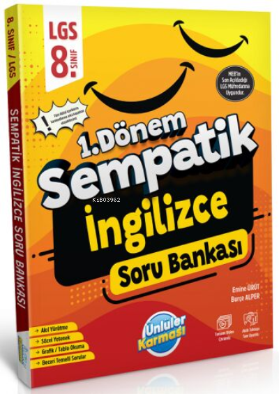 Ünlüler Karması 8. Sınıf LGS İngilizce 1. Dönem Sempatik Soru Bankası