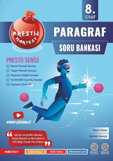 Nartest Yayınevi 8. Sınıf Prestij Paragraf Soru Bankası