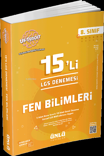 Ünlü 8.Sınıf Us Teroit 12 li Fen Bilimleri Lgs Denemesi