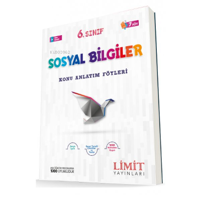  Limit 6Sınıf Sosyal Bilgiler Konu Bitirme Föyü | Kolektif | LMT Limit Yayınları | 9786052754399 | 