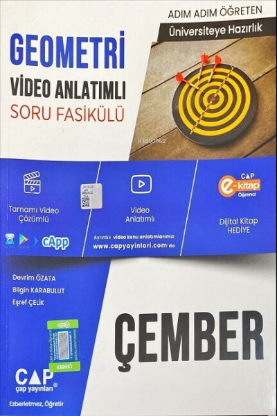  Çap Üniversiteye Hazırlık Geometri Çember 2023 | Kolektif | Çap Yayınları (Bayilik) | 9786258139402 | 