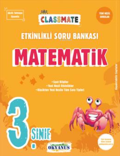 3. Sınıf Classmate Matematik Etkinlikli Soru Bankası